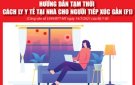 Hướng dẫn tạm thời cách ly y tế tại nhà cho người tiếp xúc gần (F1)